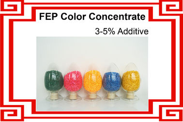 FEP Color Masterbatch / FEP Color Concentrate / Colored FEP Resin / 10 Standard Color Supply